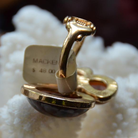 Mackenzie brown amber chunky clamper ring size 5 - Picture 5 of 8